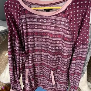 Simply Vera Vera Wang Pink and Purple Knit Sleep Set